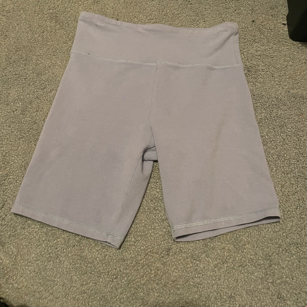forever 21 blue biker shorts size small workout
